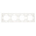 Рамка STEKKER, PFR00-5004-01 4-местная, серия Эмили, белый фарфор, soft touch Рамка STEKKER, PFR00-5004-01 4-местная, серия Эмили, белый фарфор, soft touch
