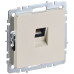 BRITE Розетка компьютерная RJ45 кат.5E РК10-БрКр бежевый IEK BRITE Розетка компьютерная RJ45 кат.5E РК10-БрКр бежевый IEK