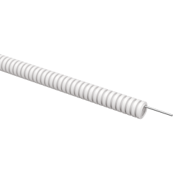 ELASTA Труба гофрированная ПВХ легкая d=16мм с зондом белая (100м) IEK