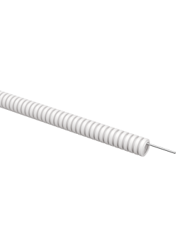 ELASTA Труба гофрированная ПВХ легкая d=16мм с зондом белая (100м) IEK