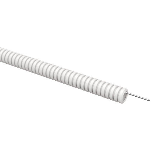 ELASTA Труба гофрированная ПВХ легкая d=16мм с зондом белая (100м) IEK