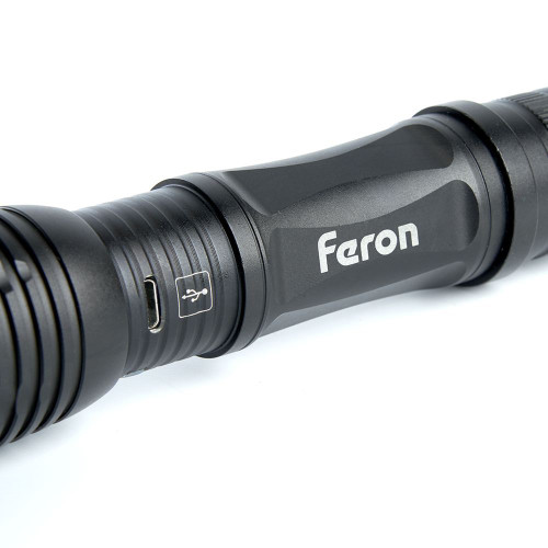 Фонарь ручной Feron TH2401с аккумулятором USB ZOOM Фонарь ручной Feron TH2401с аккумулятором USB ZOOM