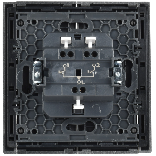 FORTE&PIANO Выключатель жалюзи 10А FP511 сталь IEK