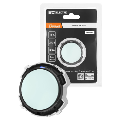 Выключатель 1-кл. 16А 250В проходной кнопочный механизм фисташковый, 