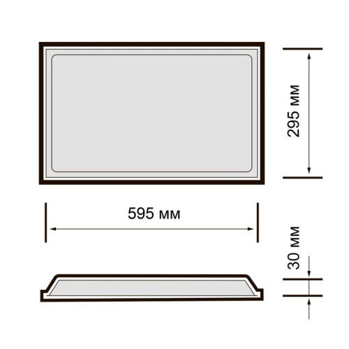 Светильник светодиодный PPL 595/R OPAL 20Вт 4000К IP40 295х595х30мм Ra90 ДВО JazzWay 5068926 Светильник светодиодный PPL 595/R OPAL 20Вт 4000К IP40 295х595х30мм Ra90 ДВО JazzWay 5068926