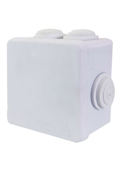 Коробка разветвительная STEKKER EBX30-01-65, 85*85*50 мм, 7 мембранных вводов, IP65, светло-серая