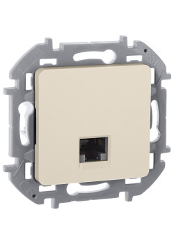 Розетка компьютерная/ Розетка компьютерная RJ-45 категория 6 UTP слоновая кость INSPIRIA