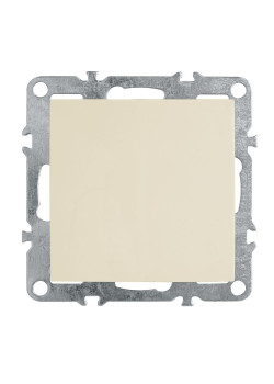Выключатель 1-клавишный (механизм), STEKKER, PSW10-9103-02, 250В, 10А, серия Эрна, слоновая кость