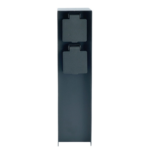 Розетка уличная Feron TM200, 220-230V, 16A, IP44, 70*70*300мм, черный Розетка уличная Feron TM200, 220-230V, 16A, IP44, 70*70*300мм, черный