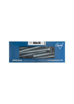 Болт с шестигранной головкой М8х70 DIN 933 оцинк. (уп.20шт) Zitar 105213