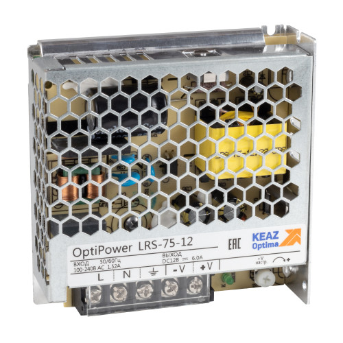Блок питания панельный OptiPower LRS 75-12 6A Блок питания панельный OptiPower LRS 75-12 6A