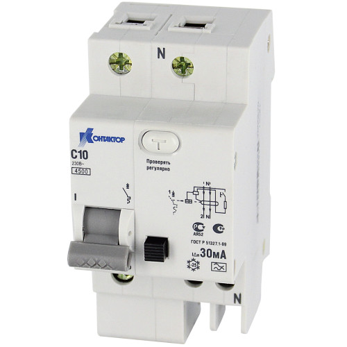 АВДТ-063 1P+N 32А Idn-30mA тип А КОНТАКТОР