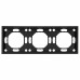 Рамка STEKKER, PFR00-5003-05 3-местная, серия Эмили, черный уголь, soft touch Рамка STEKKER, PFR00-5003-05 3-местная, серия Эмили, черный уголь, soft touch