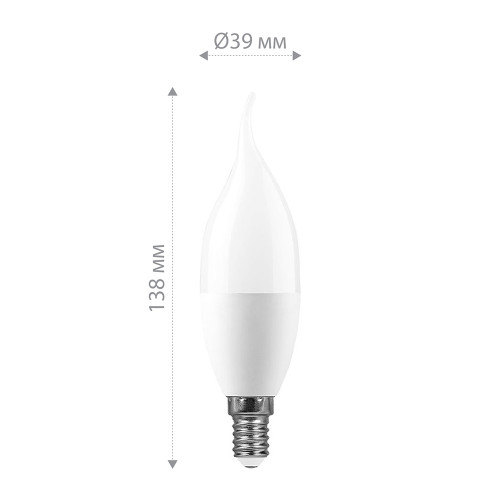 Лампа светодиодная Feron LB-980 Свеча на ветру E14 15W 175-265V 6400K Лампа светодиодная Feron LB-980 Свеча на ветру E14 15W 175-265V 6400K