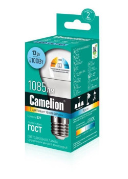 Лампа светодиодная с изменением цветовой температуры LED13-A60-SD/E27 13Вт 220В Camelion 14747