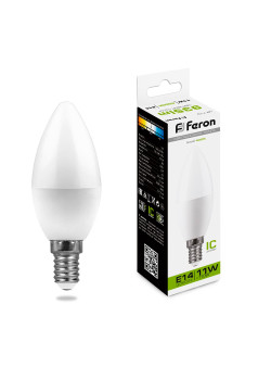 Лампа светодиодная Feron LB-770 Свеча E14 11W 175-265V 4000K
