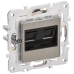 SKANDY Розетка компьютерная двойная RJ45 кат.6 SK-K04N металл никель IEK SKANDY Розетка компьютерная двойная RJ45 кат.6 SK-K04N металл никель IEK