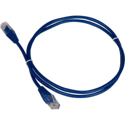 Патч-корд Lanmaster TWT-45-45-0.3-BL UTP RJ-45 вил.-вилка RJ-45 кат.5E 0.3м синий ПВХ (уп.:1шт)