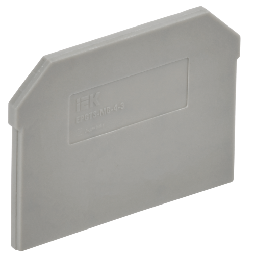 Заглушка для колодки клеммной CTS-MC 3 вывода 4мм2 серая IEK Заглушка для колодки клеммной CTS-MC 3 вывода 4мм2 серая IEK