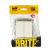 BRITE Выключатель жалюзи 10А ВС10-1-5-БрКр бежевый IEK
