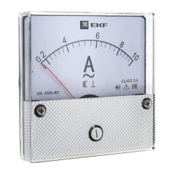 AMA-801 аналоговый на панель (80x80) круглый вырез 400А трансф. подкл. EKF