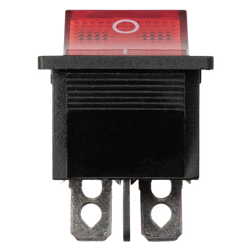Выключатель клавишный KCD4-201N 250В AC/DC, 2P, 20А, (4с), ON-OFF, черный корпус, красная клавиша с LED подсветкой TDM Выключатель клавишный KCD4-201N 250В AC/DC, 2P, 20А, (4с), ON-OFF, черный корпус, красная клавиша с LED подсветкой TDM