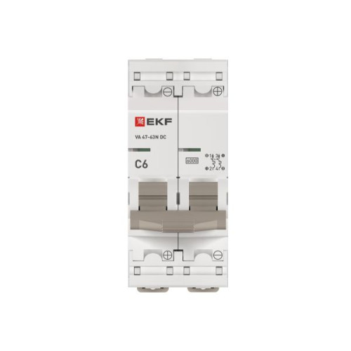 Авт. выкл. ВА 47-63N DC 2P 6А (C) 6кА PROXIMA EKF