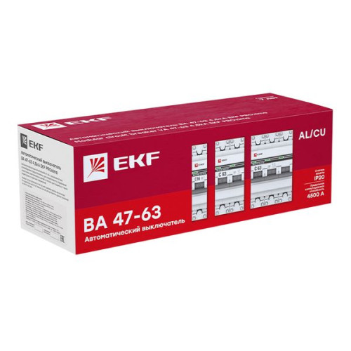 Авт. выкл. ВА 47-63 2P 40А (В) 4,5kA EKF PROXIMA