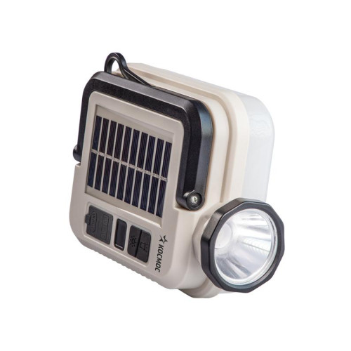 Фонарь кемпинговый аккум. 5Вт Laser Led/59 SMDLed/Li-ion2х18650/2400мА.ч солн. пан КОСМОС(KOC620Lit)