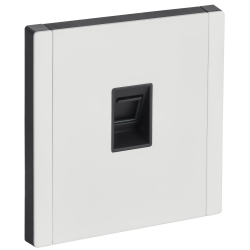 FORTE&PIANO Розетка компьютерная RJ45 кат.5E FP232M металл белый IEK