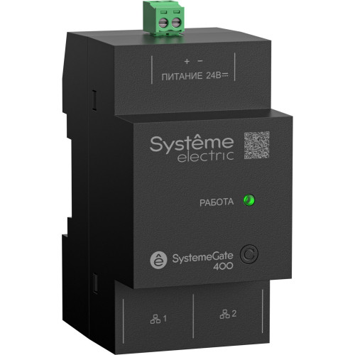 Промышленный шлюз Wireless/ Modbus TCP, 2*100Base-T(X) RJ45, питание 9~36В пост. тока, на ДИН рейку