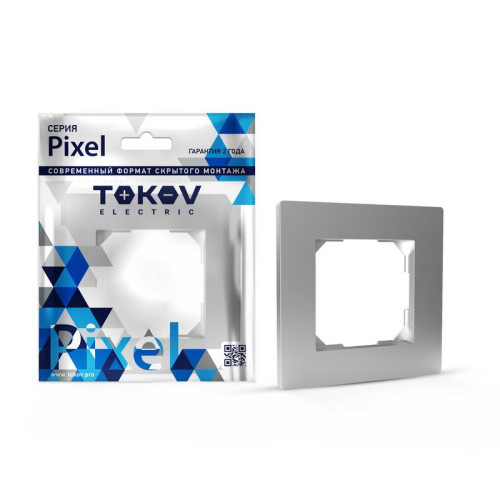 Рамка 1-м Pixel алюм. TOKOV ELECTRIC TKE-PX-RM1-C03 Рамка 1-м Pixel алюм. TOKOV ELECTRIC TKE-PX-RM1-C03