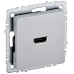 BRITE Розетка HDMI РHDMI-0-БрА алюминий IEK BRITE Розетка HDMI РHDMI-0-БрА алюминий IEK