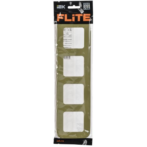 FLITE Рамка 4-местная РУ-4-А-ФлО оливковый IEK FLITE Рамка 4-местная РУ-4-А-ФлО оливковый IEK