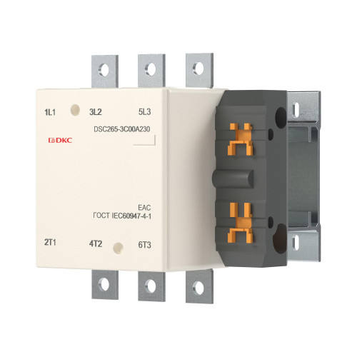 Магнитный контактор DSC265-3C00A230 265А 130кВт (AC3)  кат 220В AC