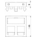 Корпус розетки компьютерной 2-м DTG-2RM RW1 для RJ45 OBO 6119292 Корпус розетки компьютерной 2-м DTG-2RM RW1 для RJ45 OBO 6119292