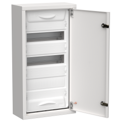 TITAN 5 Корпус металлический ЩРн-36 (1х36) 585х310х140мм IP31 белый (одна дверь) IEK