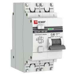 АВДТ АД-32 1P+N (S) 40А х-ка C 100мА тип АС эл. 4,5кА PROXIMA EKF