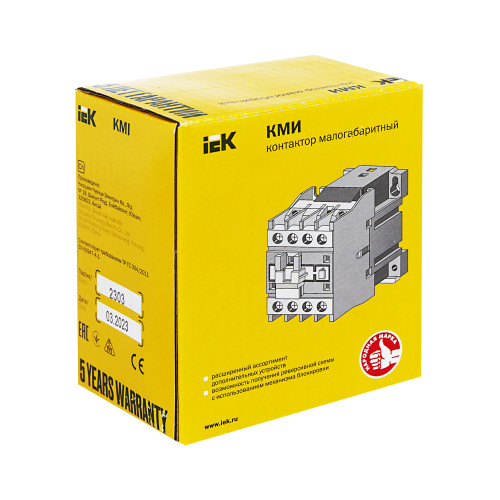 Контактор КМИ-22510 25А 24В/АС3 1NO IEK Контактор КМИ-22510 25А 24В/АС3 1NO IEK