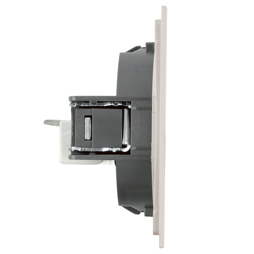 Розетка компьютерная 1-местная RJ-45 (механизм), STEKKER, серия Мия, RST00-3117-08, пудровый жемчуг Розетка компьютерная 1-местная RJ-45 (механизм), STEKKER, серия Мия, RST00-3117-08, пудровый жемчуг