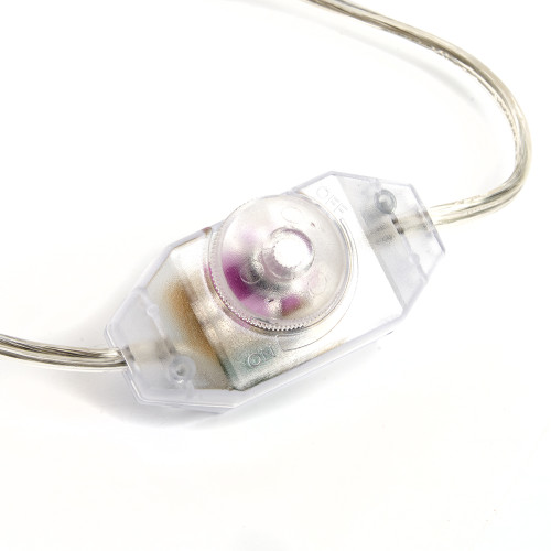 Сетевой шнур с диммером 230V 2м, прозрачный, DM103-200W Сетевой шнур с диммером 230V 2м, прозрачный, DM103-200W