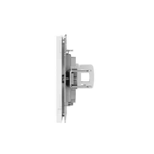 Компьютерная розетка RJ-45 без шторки, кат.5е одинарная, KANT, белый песок