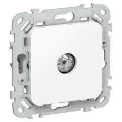 FLITE Розетка TV экранированная проходная тип M РТВм-1-1-2-ФлБ белый IEK