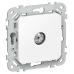 FLITE Розетка TV экранированная проходная тип M РТВм-1-1-2-ФлБ белый IEK FLITE Розетка TV экранированная проходная тип M РТВм-1-1-2-ФлБ белый IEK