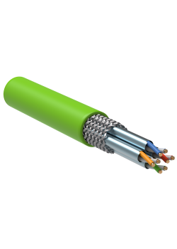 ITK Витая пара S/FTP кат.7 4х2х23AWG solid LSLTx нг(А)-LSLTx зеленый (305м)