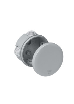 MULTIBOX Коробка распред. откр. установки D80x40, габариты D100х48, IP55 СЕРАЯ (со стикером)