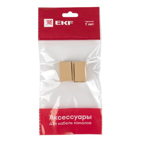 Соединитель (16x16) (4 шт) свет. дерево EKF-Plast Соединитель (16x16) (4 шт) свет. дерево EKF-Plast