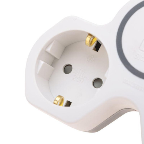 Разветвитель 2-м 16А + USB-A + USB-C с заземл. защ. шторки бел. Rexant 11-1253 Разветвитель 2-м 16А + USB-A + USB-C с заземл. защ. шторки бел. Rexant 11-1253