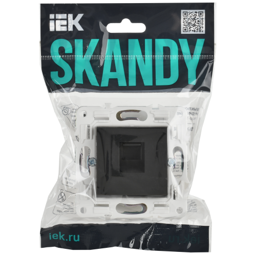 SKANDY Розетка компьютерная RJ45 кат.6 SK-K02G графит IEK SKANDY Розетка компьютерная RJ45 кат.6 SK-K02G графит IEK