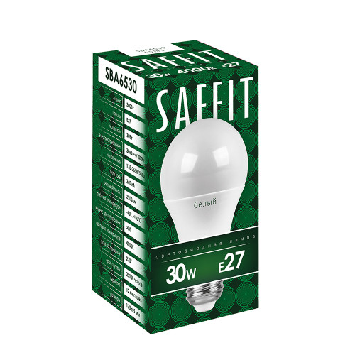Лампа светодиодная SAFFIT SBA6530 Шар E27 30W 230V 4000K Лампа светодиодная SAFFIT SBA6530 Шар E27 30W 230V 4000K
